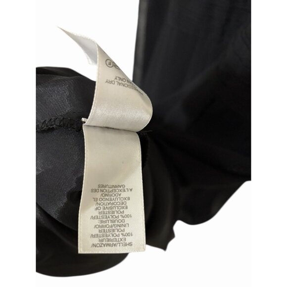 Bicé Petite Black Chiffon Cowl Neck Flutter Sleeve Dress 10P - Picture 5 of 8